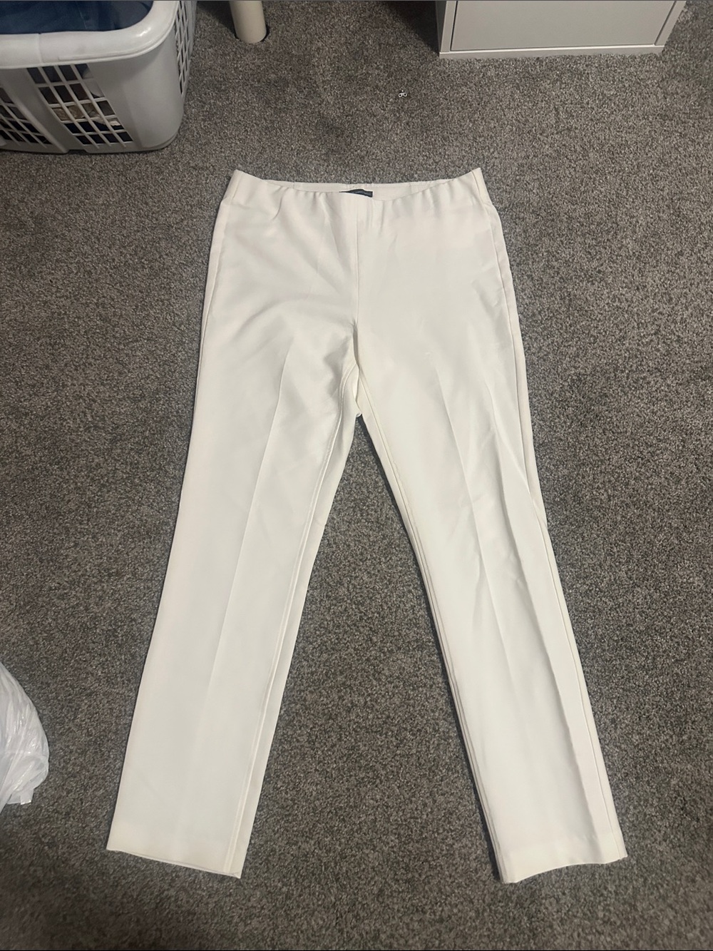 LWhite Dress Pants - Classic Straight Fit